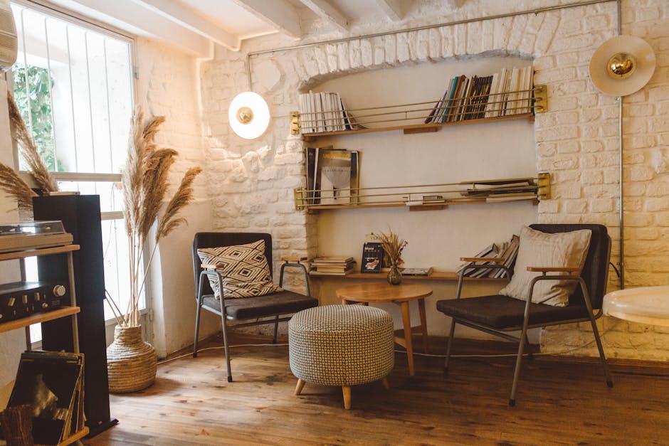 The reading room at the back of the shop